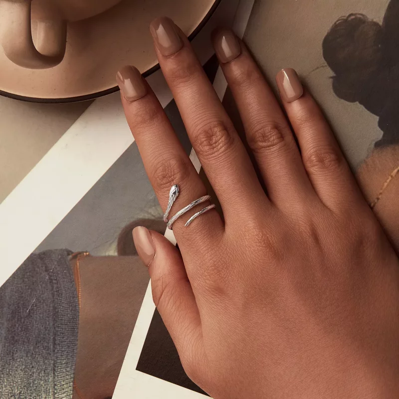 (afbeelding voor) PANDORA Stijl Slang Open Ring - BSR555-E - Bekijken 4