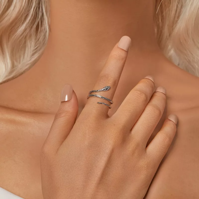 (afbeelding voor) PANDORA Stijl Slang Open Ring - BSR555-E - Bekijken 6