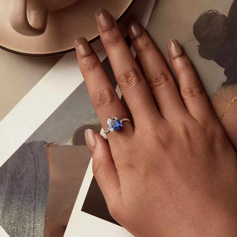(afbeelding voor) PANDORA Stijl Ster-Maan Slang Ring - BSR557 - Bekijken 4