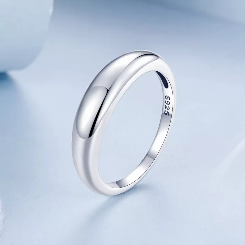 (afbeelding voor) PANDORA Stijl Gladde eenvoudige ring - BSR558 - Bekijken 2