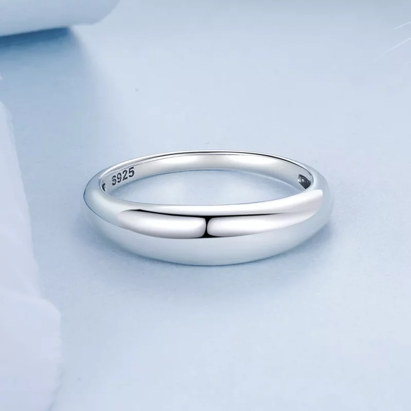 (afbeelding voor) PANDORA Stijl Gladde eenvoudige ring - BSR558 - Bekijken 3