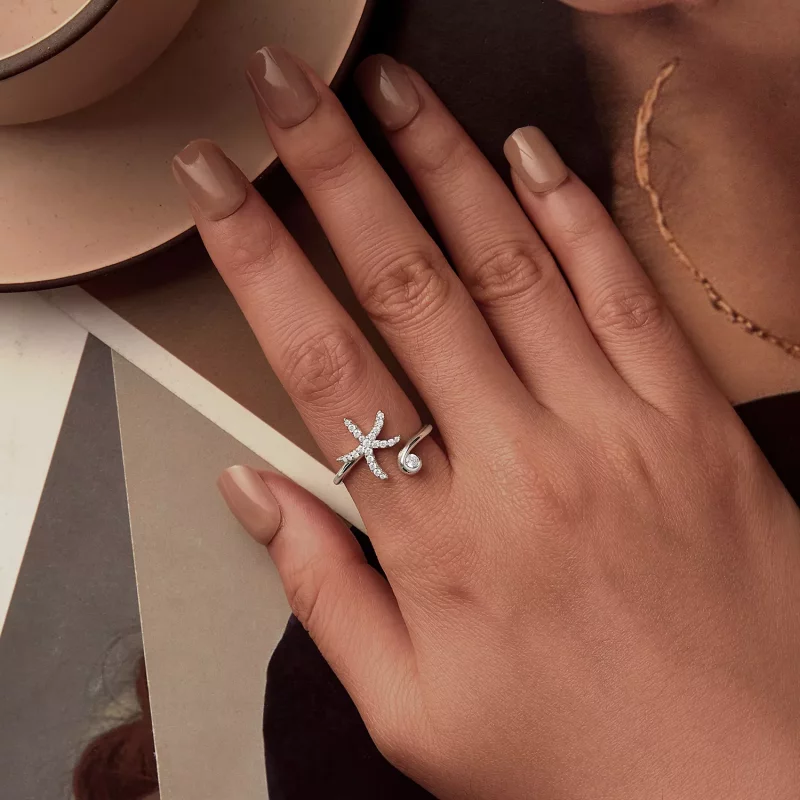 (afbeelding voor) PANDORA Stijl Zeester Open Ring - BSR560-E - Bekijken 4