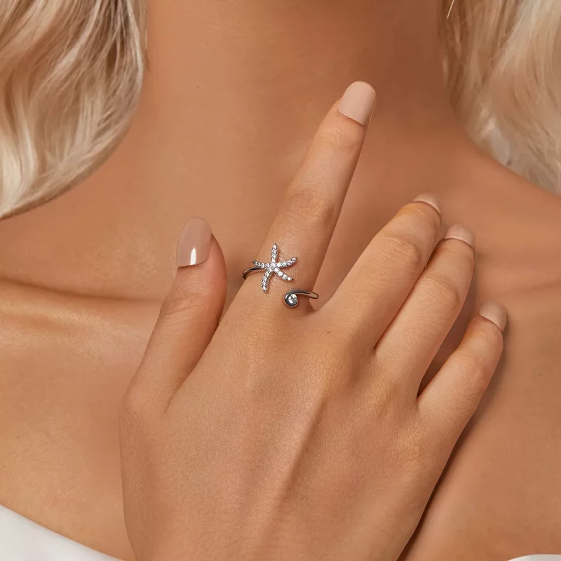 (afbeelding voor) PANDORA Stijl Zeester Open Ring - BSR560-E - Bekijken 6