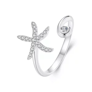 PANDORA Stijl Zeester Open Ring - BSR560-E (afbeelding voor) PANDORA Stijl Zeester Open Ring - BSR560-E