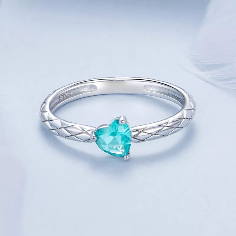 (afbeelding voor) PANDORA Stijl Hart diamantpatroon ring - BSR563 - Bekijken 3