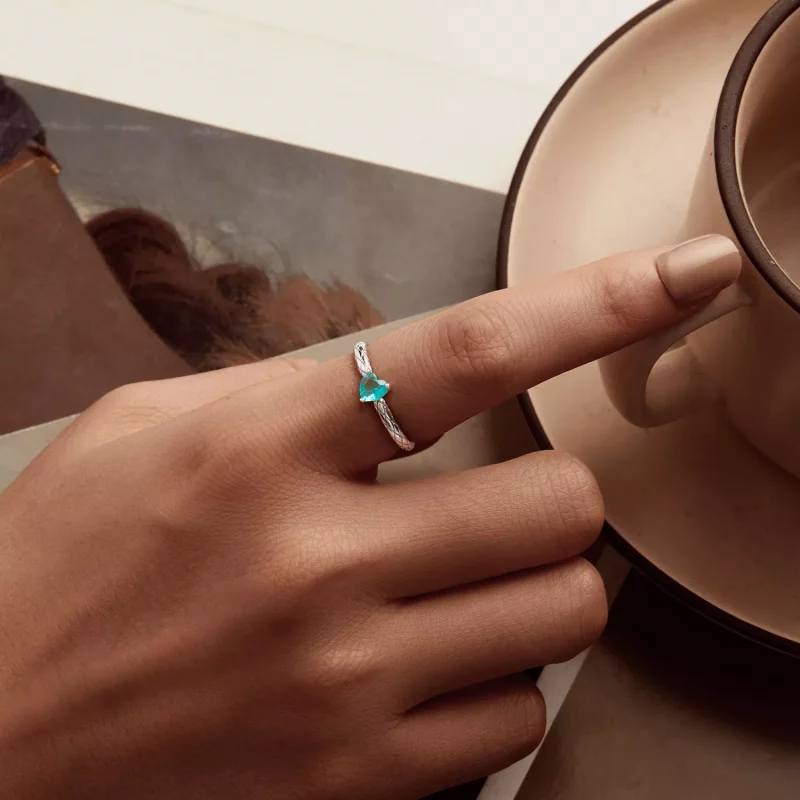 (afbeelding voor) PANDORA Stijl Hart diamantpatroon ring - BSR563 - Bekijken 5