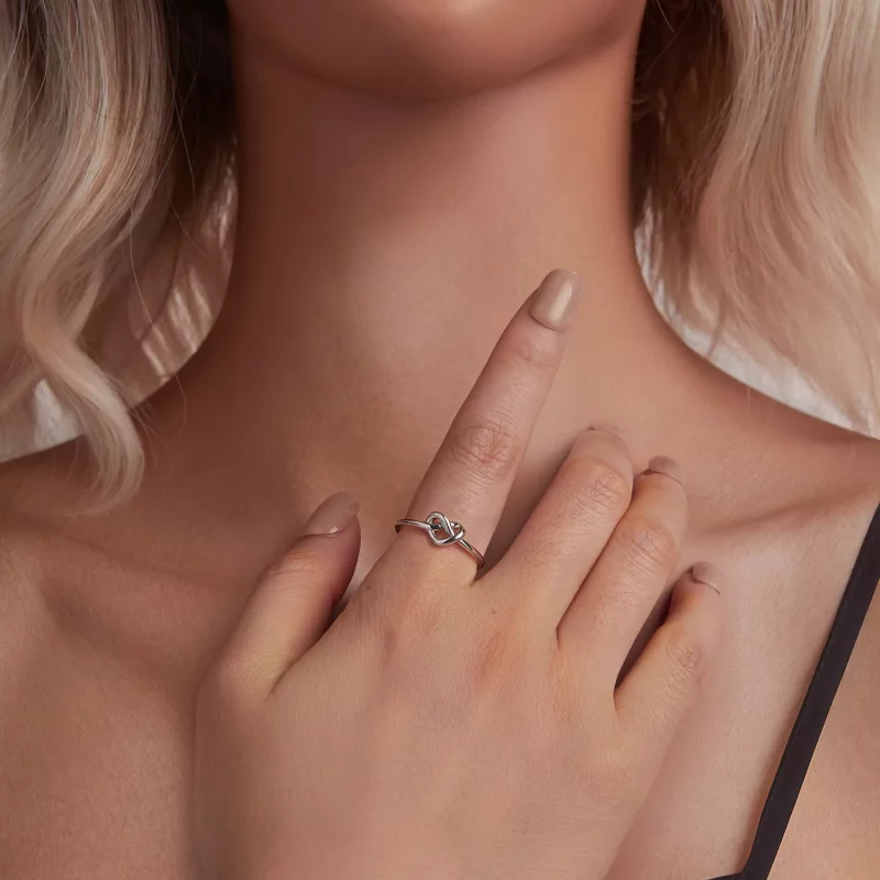 (afbeelding voor) PANDORA Stijl Verward Hart Open Ring - BSR565-E - Bekijken 6