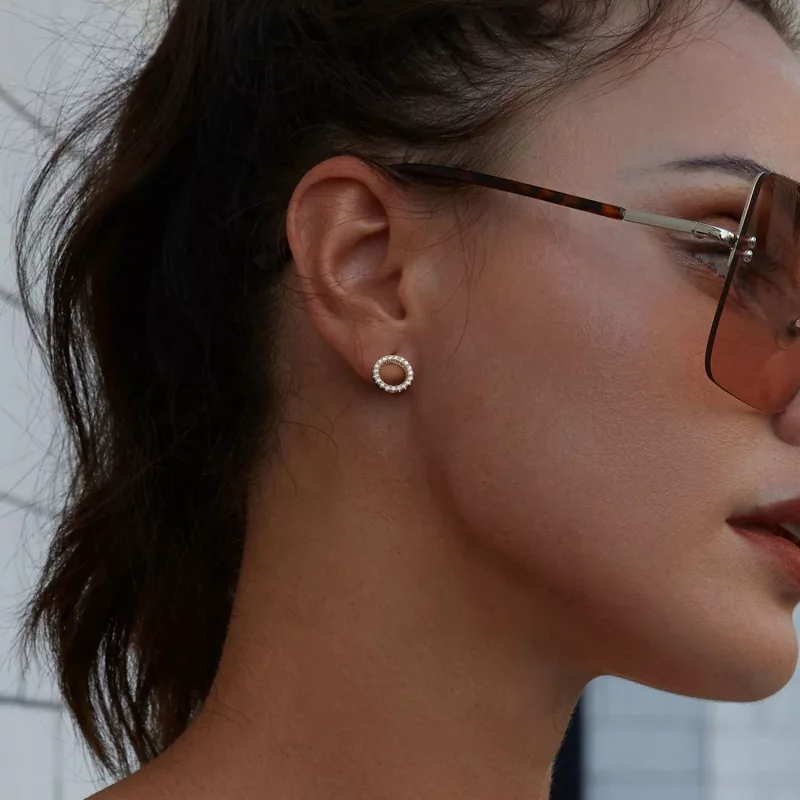 (afbeelding voor) PANDORA Stijl Sterrenacht Moissaniet 0.013ct Oorbellen (Twee Certificaten) - MSE - Bekijken 7