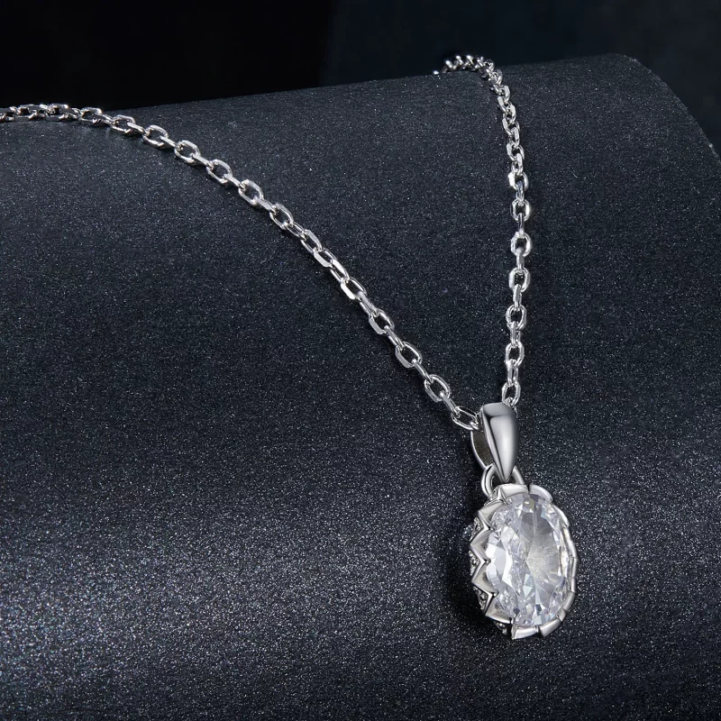(afbeelding voor) PANDORA Stijl Briljante Schoonheid 1ct Moissanite Ketting (met één certificaat) - Bekijken 2
