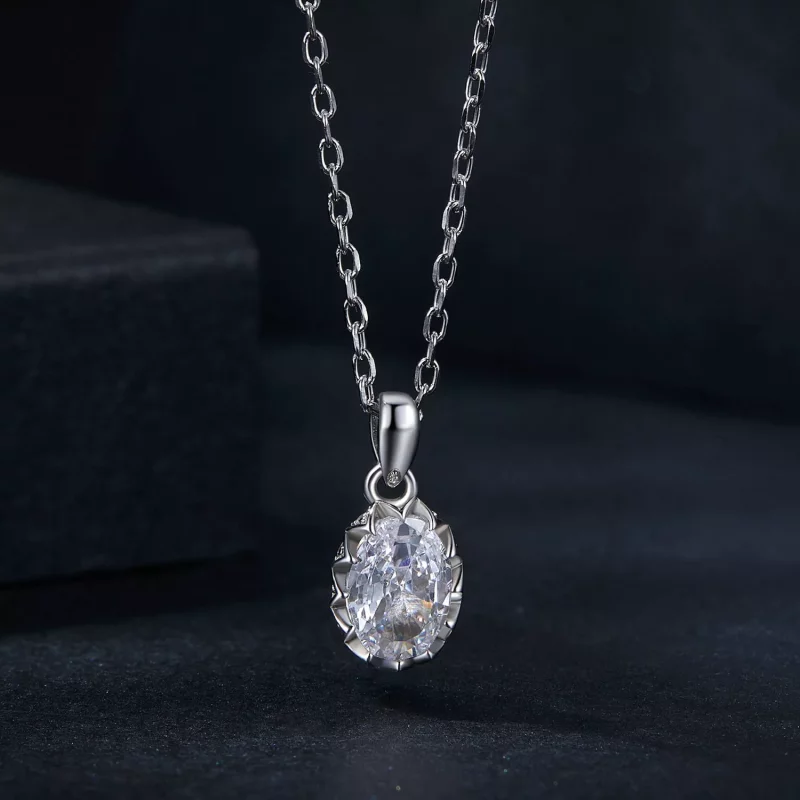 (afbeelding voor) PANDORA Stijl Briljante Schoonheid 1ct Moissanite Ketting (met één certificaat) - Bekijken 3