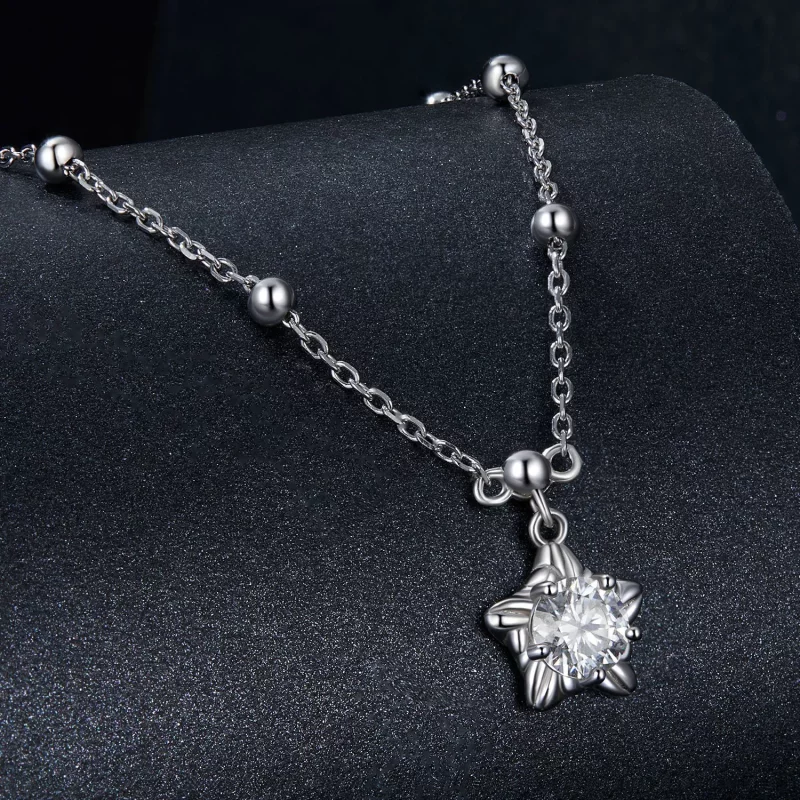 (afbeelding voor) PANDORA Style Starlight 0.5ct ketting (met één certificaat) - MSN036 - Bekijken 2