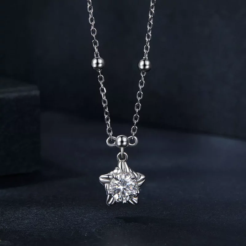 (afbeelding voor) PANDORA Style Starlight 0.5ct ketting (met één certificaat) - MSN036 - Bekijken 3