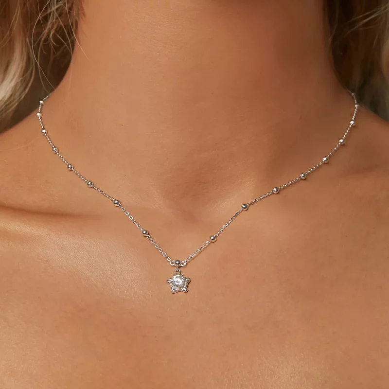 (afbeelding voor) PANDORA Style Starlight 0.5ct ketting (met één certificaat) - MSN036 - Bekijken 5