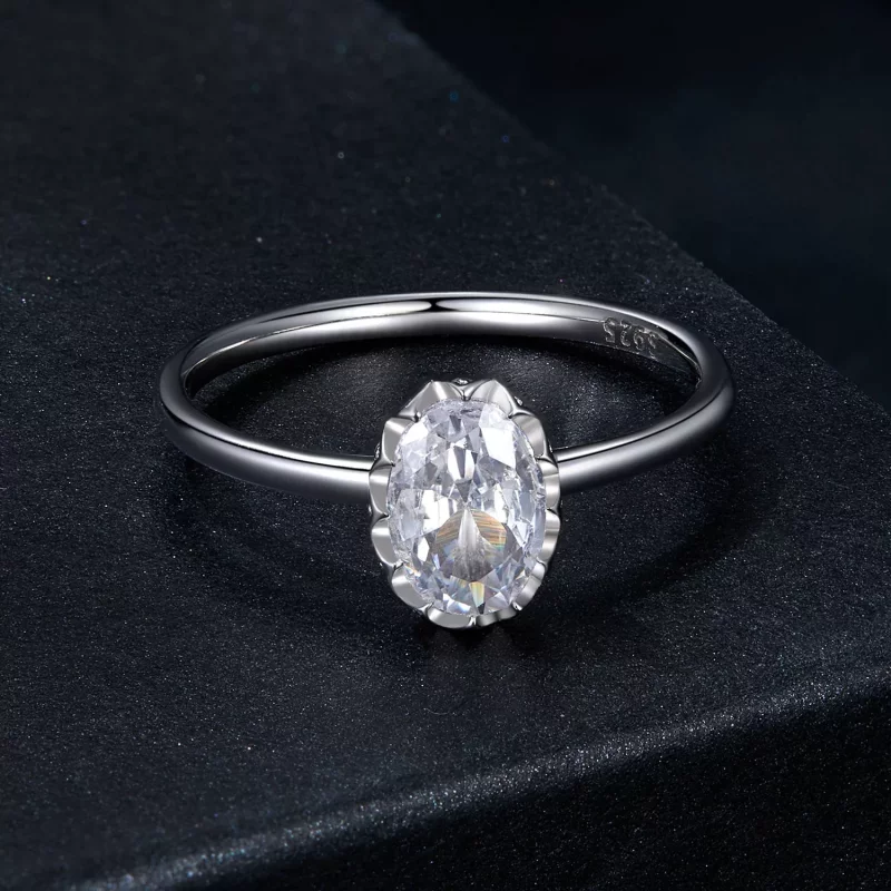 (afbeelding voor) PANDORA Stijl Briljante Schoonheid 1ct Moissanite Ring (met één certificaat) - M - Bekijken 3