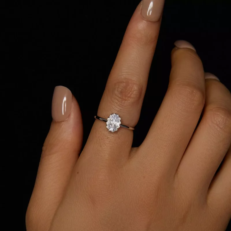 (afbeelding voor) PANDORA Stijl Briljante Schoonheid 1ct Moissanite Ring (met één certificaat) - M - Bekijken 4