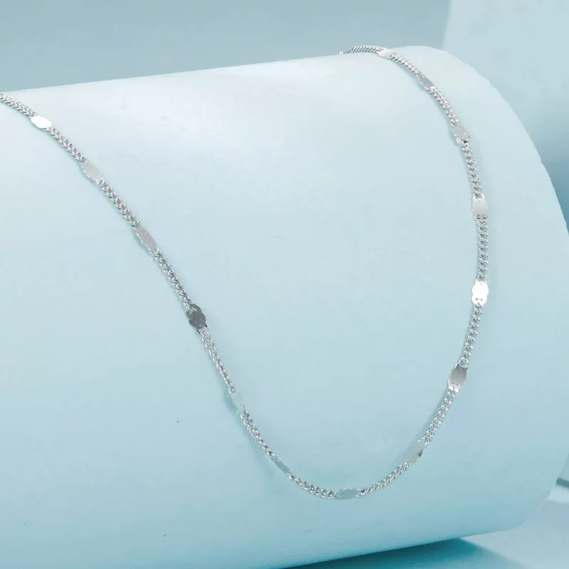 (afbeelding voor) PANDORA Stijl Exquisite schitterende basisketting - SCA030 - Bekijken 2