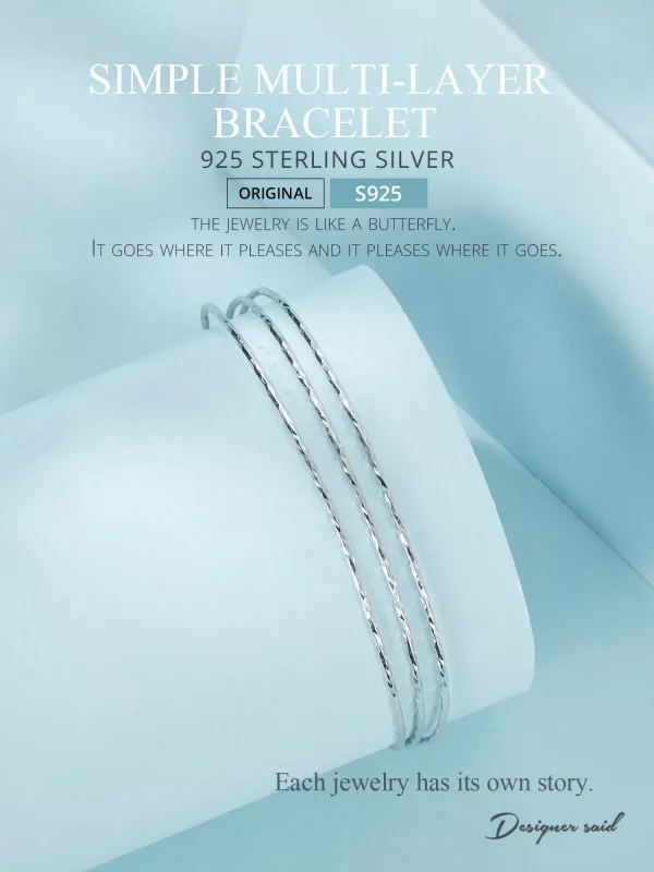 (afbeelding voor) PANDORA Stijl Eenvoudige multi-layer armband - SCB273 - Bekijken 2