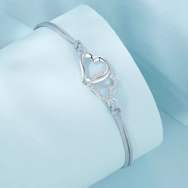 (afbeelding voor) PANDORA Stijl Verstrengelde Harten Armband - SCB274 - Bekijken 2