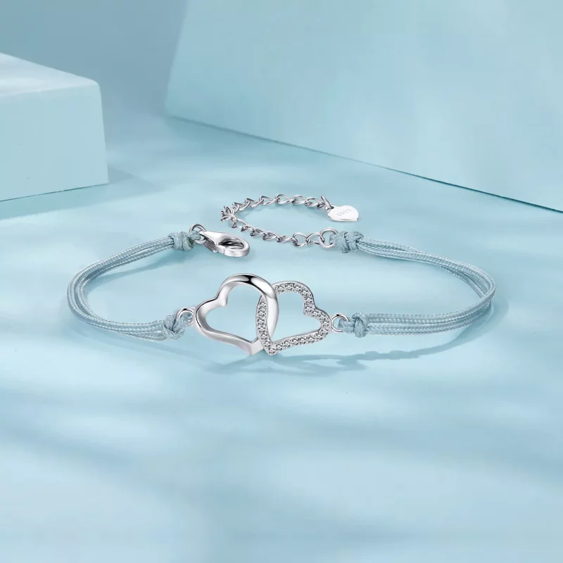 (afbeelding voor) PANDORA Stijl Verstrengelde Harten Armband - SCB274 - Bekijken 3