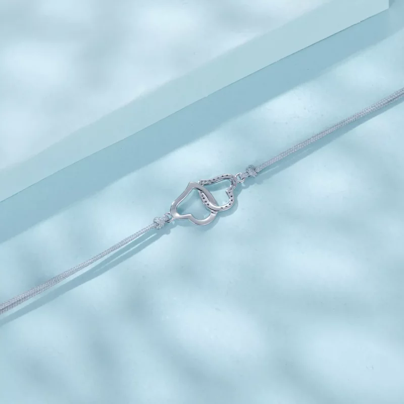 (afbeelding voor) PANDORA Stijl Verstrengelde Harten Armband - SCB274 - Bekijken 4