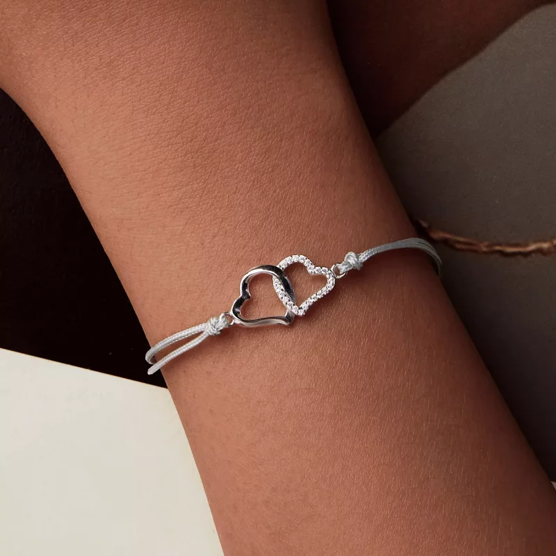 (afbeelding voor) PANDORA Stijl Verstrengelde Harten Armband - SCB274 - Bekijken 8
