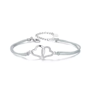 PANDORA Stijl Verstrengelde Harten Armband - SCB274 (afbeelding voor) PANDORA Stijl Verstrengelde Harten Armband - SCB274