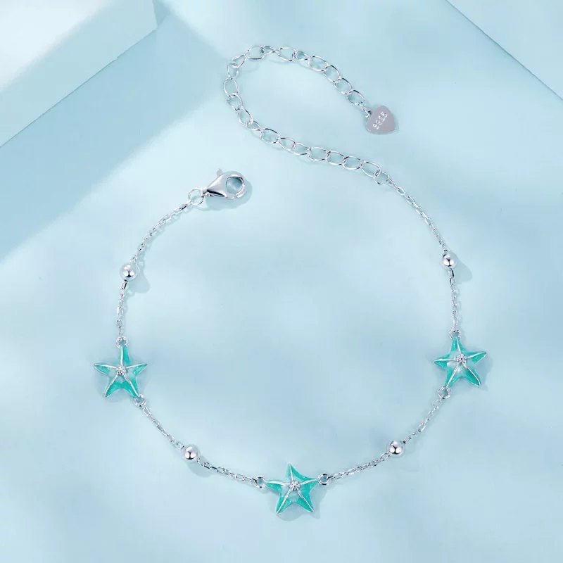 (afbeelding voor) PANDORA Stijl Zeester Turquoise Armband - SCB276 - Bekijken 3