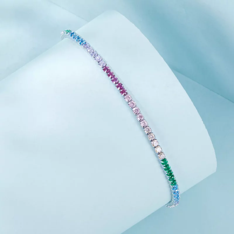 (afbeelding voor) PANDORA-stijl Regenboog Armband - SCB277 - Bekijken 2