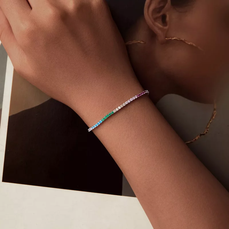 (afbeelding voor) PANDORA-stijl Regenboog Armband - SCB277 - Bekijken 4