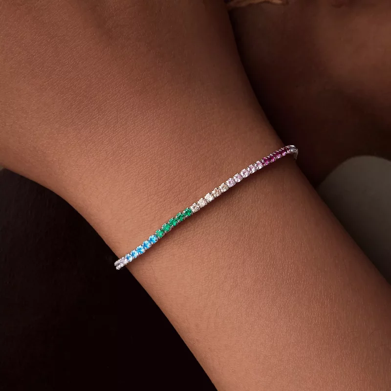 (afbeelding voor) PANDORA-stijl Regenboog Armband - SCB277 - Bekijken 7