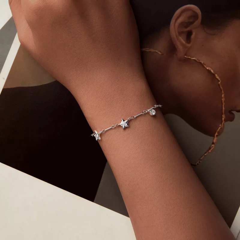 (afbeelding voor) PANDORA Stijl Sterrenarmband - SCB278 - Bekijken 4