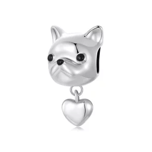 PANDORA Stijl Liefde Franse Bulldog Hangertje - SCC2767 (afbeelding voor) PANDORA Stijl Liefde Franse Bulldog Hangertje - SCC2767