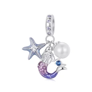 PANDORA-stijl Zeemeermin Hangertje - SCC2768 (afbeelding voor) PANDORA-stijl Zeemeermin Hangertje - SCC2768