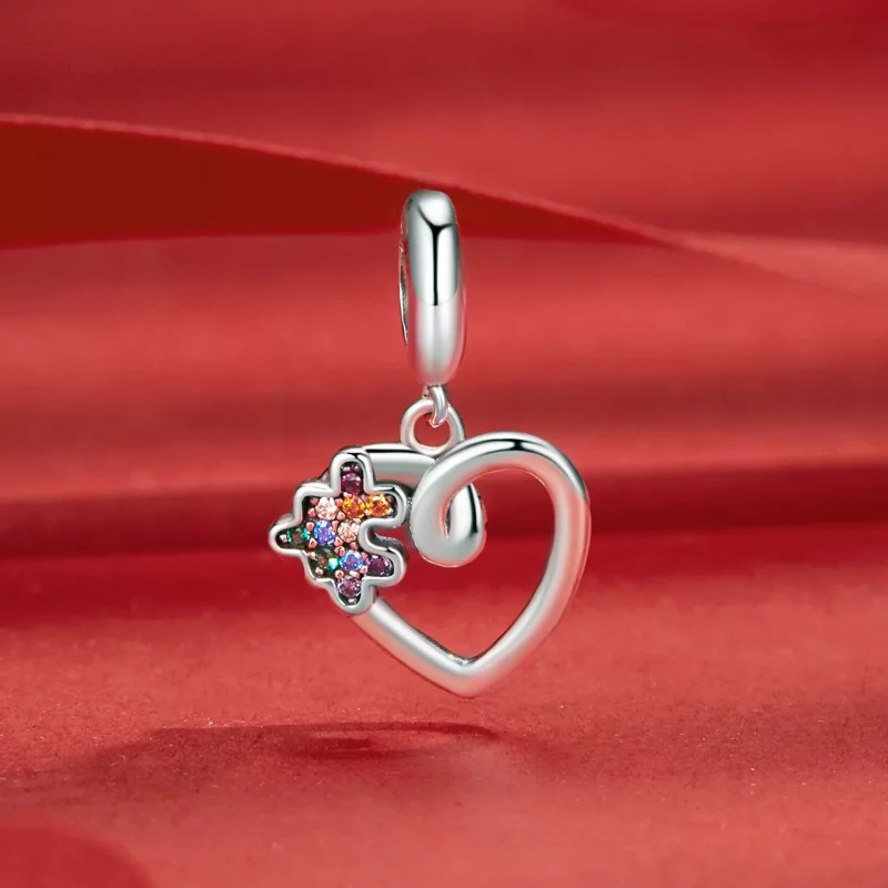 (afbeelding voor) PANDORA Stijl Hart puzzel hanger - SCC2774 - Bekijken 2