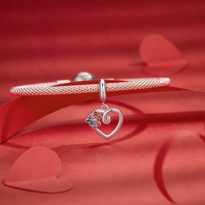 (afbeelding voor) PANDORA Stijl Hart puzzel hanger - SCC2774 - Bekijken 5