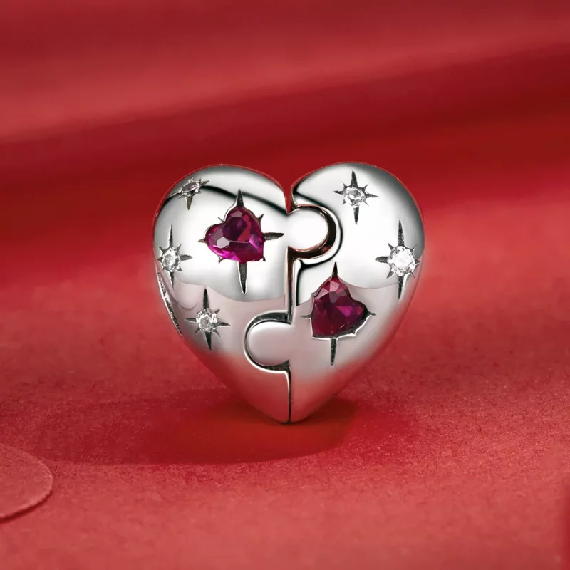 (afbeelding voor) PANDORA Stijl Jigsaw hart charm - SCC2775 - Bekijken 2