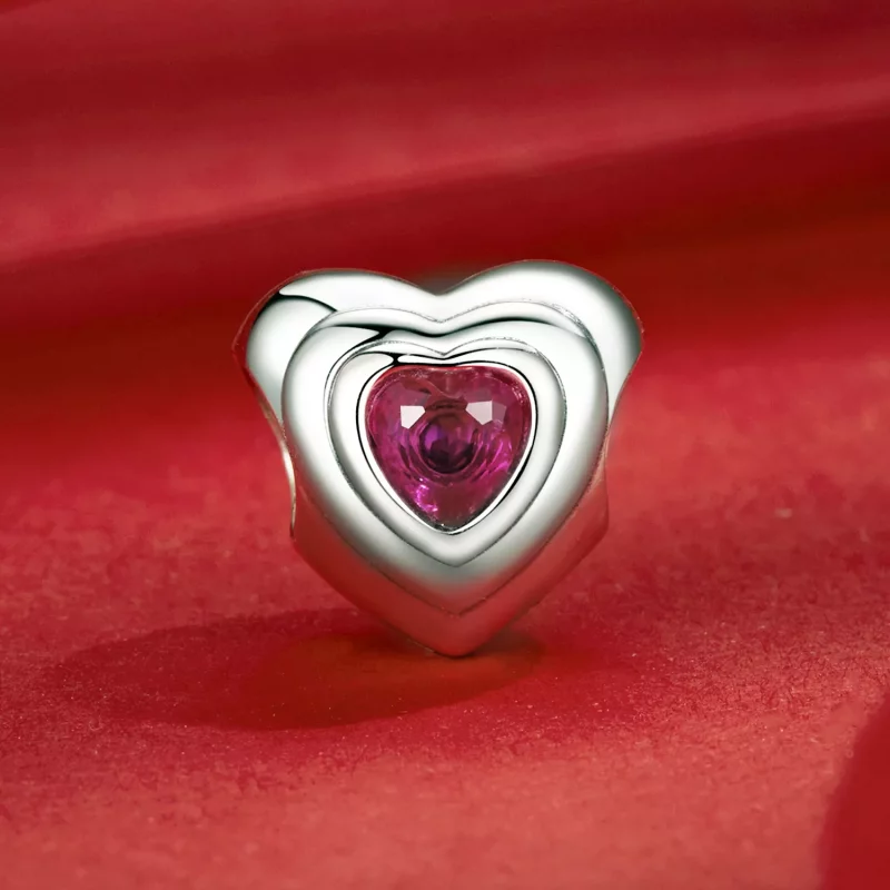 (afbeelding voor) PANDORA Stijl Love Heart Classic Halo charm - SCC2776 - Bekijken 2