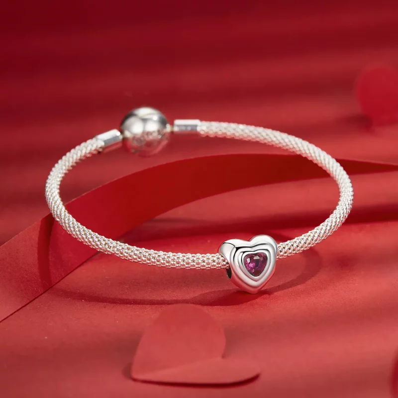 (afbeelding voor) PANDORA Stijl Love Heart Classic Halo charm - SCC2776 - Bekijken 5