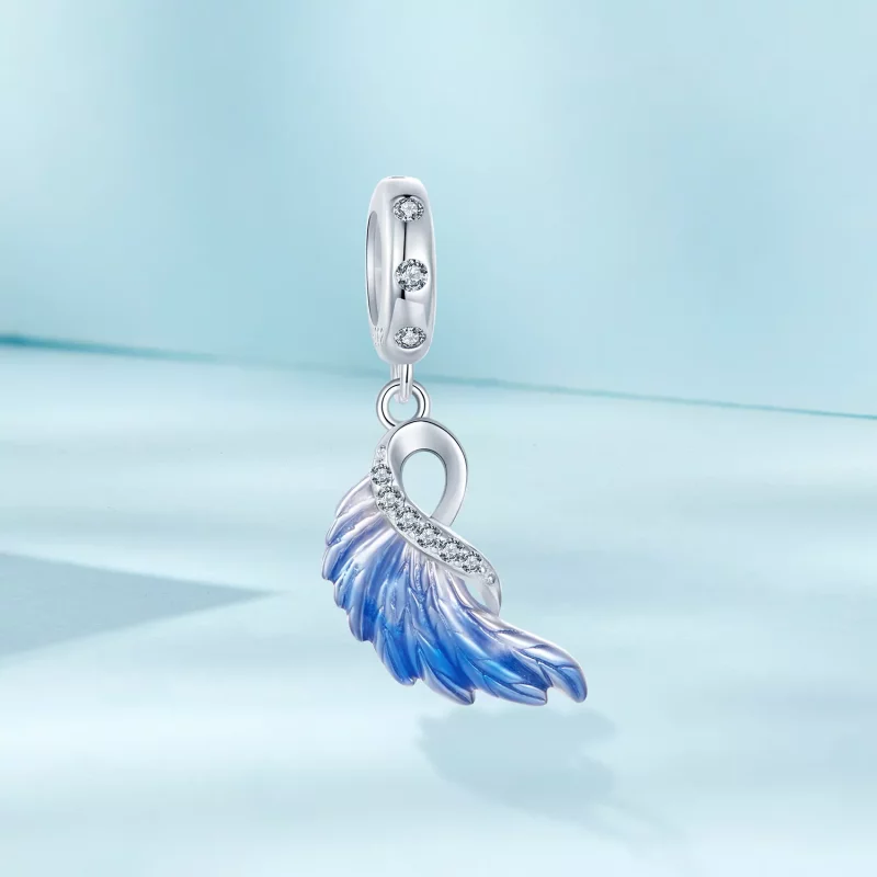 (afbeelding voor) PANDORA Stijl Blauwe Vleugels Dubbele Hanger - SCC2781 - Bekijken 9