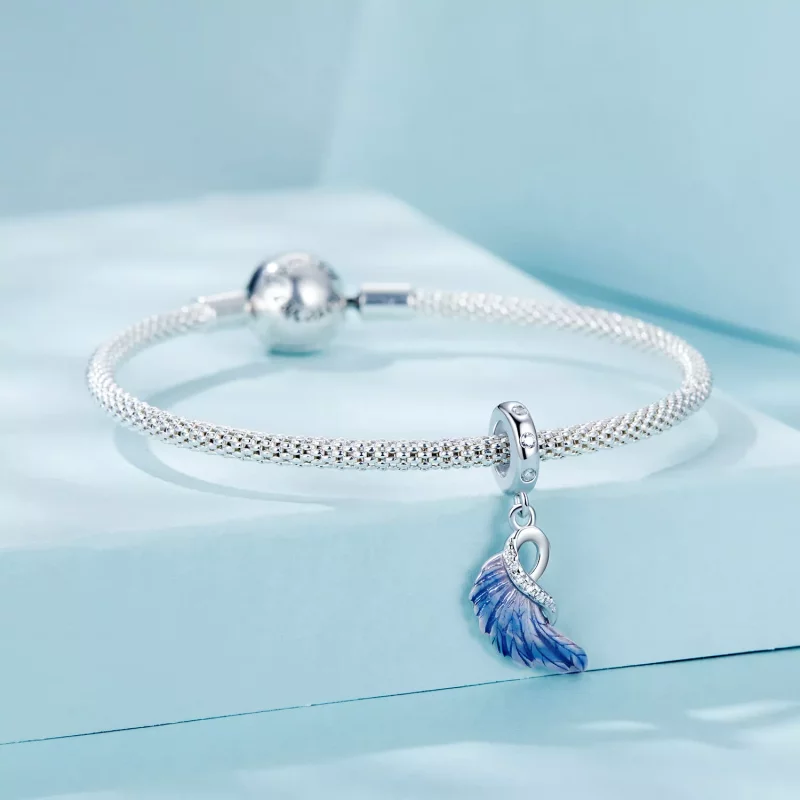 (afbeelding voor) PANDORA Stijl Blauwe Vleugels Dubbele Hanger - SCC2781 - Bekijken 10