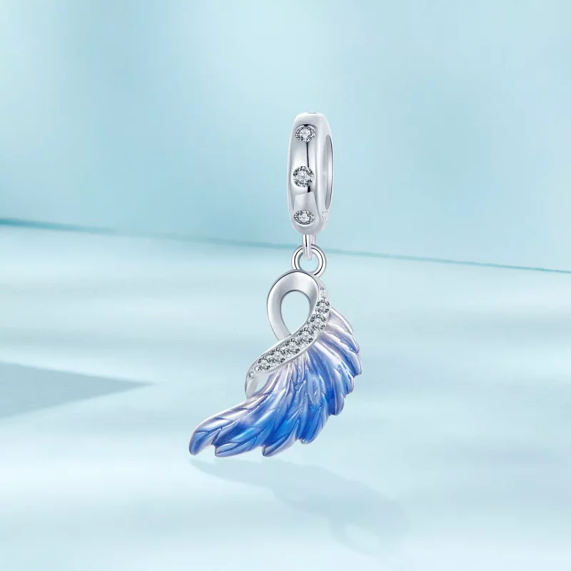 (afbeelding voor) PANDORA Stijl Blauwe Vleugels Dubbele Hanger - SCC2781 - Bekijken 11