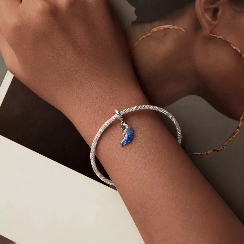 (afbeelding voor) PANDORA Stijl Blauwe Vleugels Dubbele Hanger - SCC2781 - Bekijken 14
