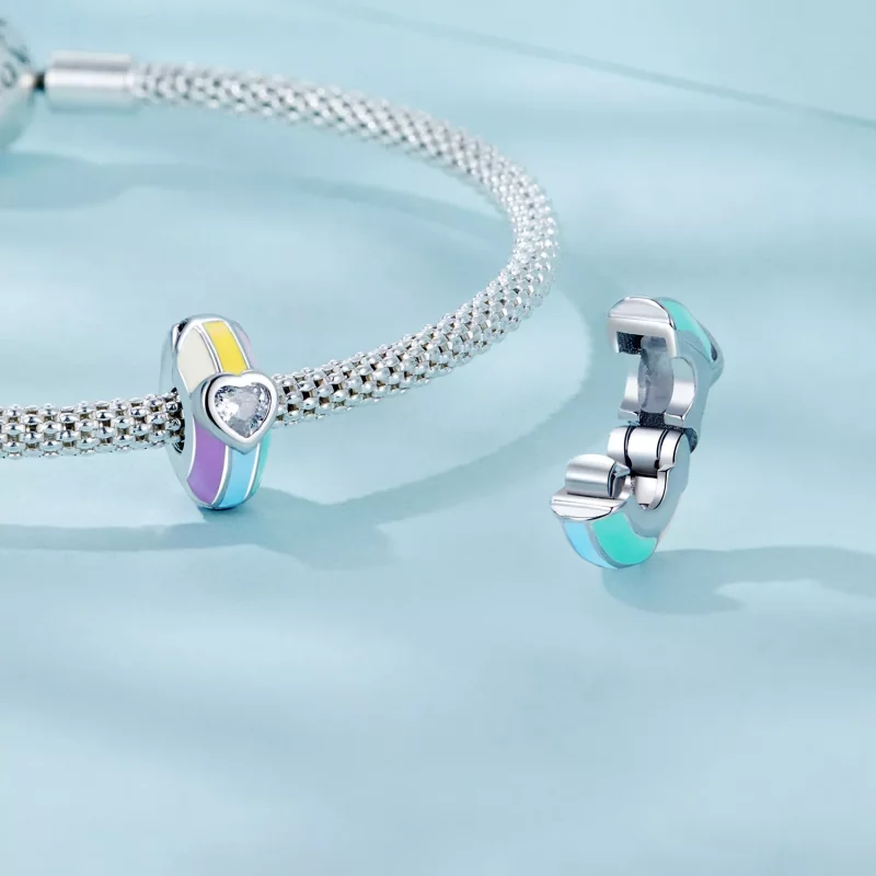 (afbeelding voor) PANDORA-stijl Regenboog positionering gesp - SCC2782 - Bekijken 4