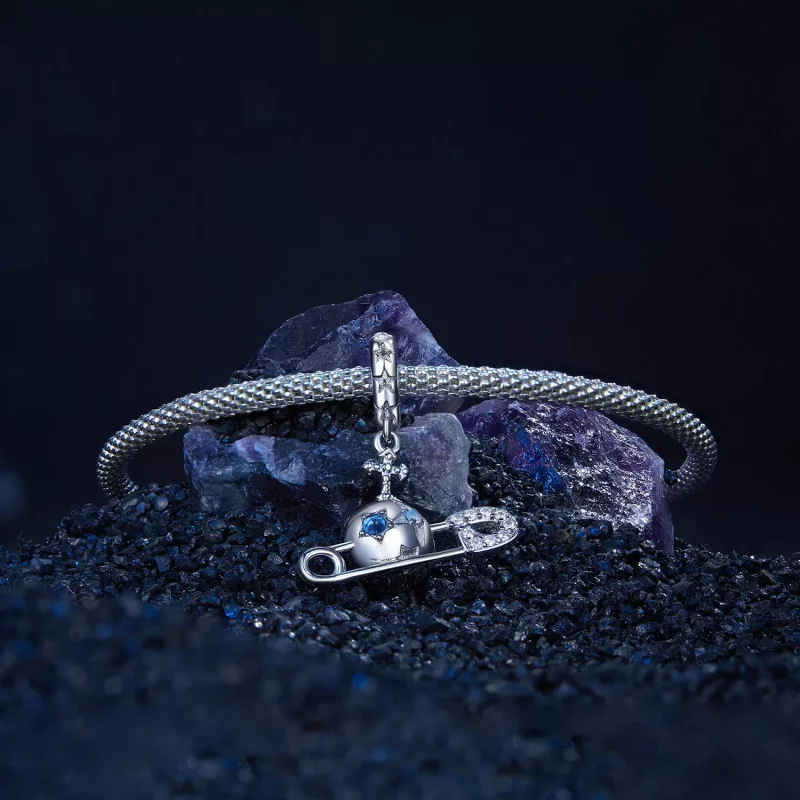 (afbeelding voor) PANDORA Stijl Alien Planeet Hanger - SCC2786 - Bekijken 3