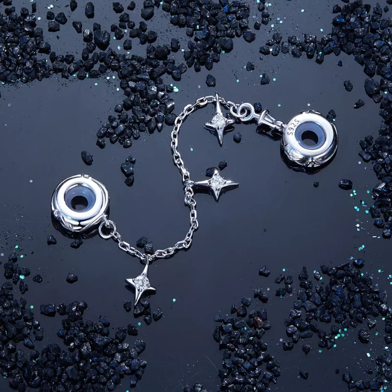 (afbeelding voor) PANDORA-stijl Starburst-veiligheidsketting - SCC2789 - Bekijken 5