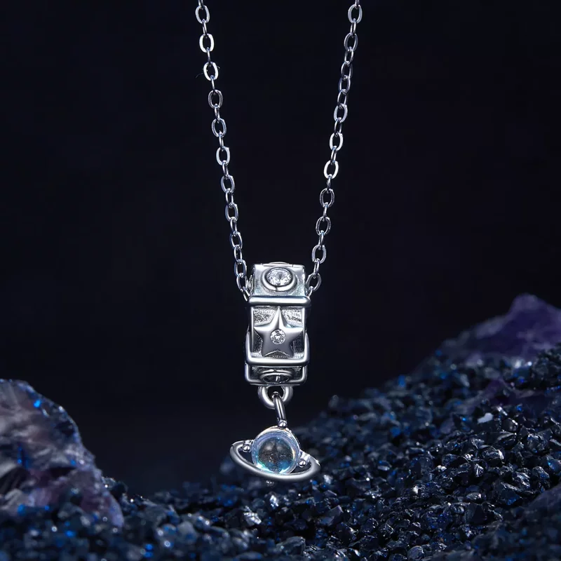 (afbeelding voor) PANDORA Stijl Alien Planeet Positionering Gesp - SCC2790 - Bekijken 3