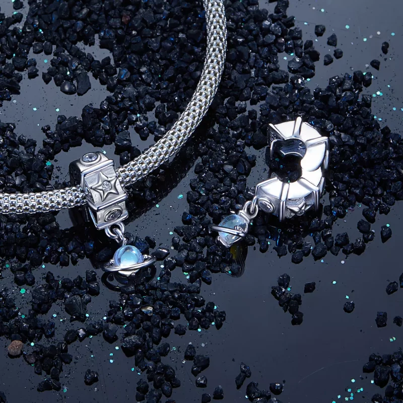 (afbeelding voor) PANDORA Stijl Alien Planeet Positionering Gesp - SCC2790 - Bekijken 5