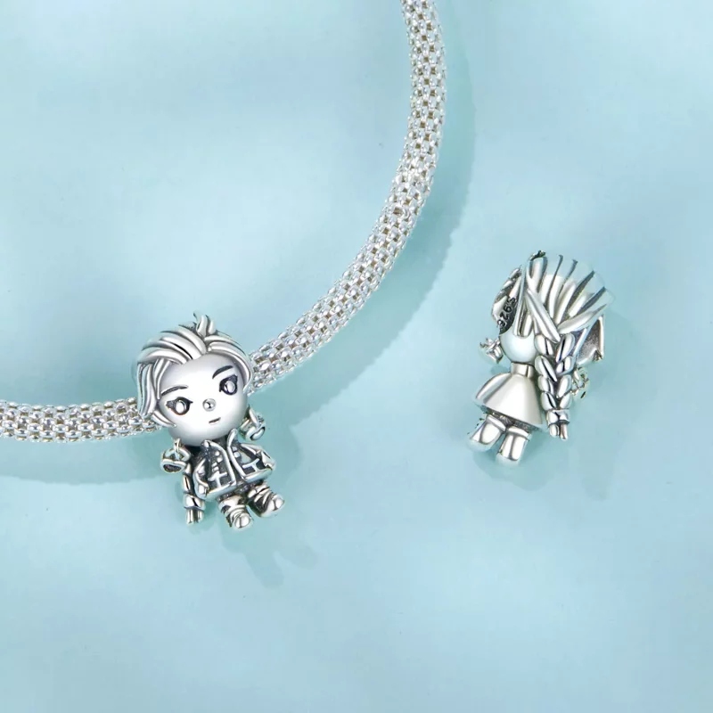 (afbeelding voor) PANDORA Stijl Punk Meisje Charm - SCC2793 - Bekijken 4