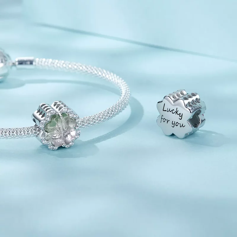 (afbeelding voor) PANDORA Stijl Klavertje Vier Charm - SCC2803 - Bekijken 4