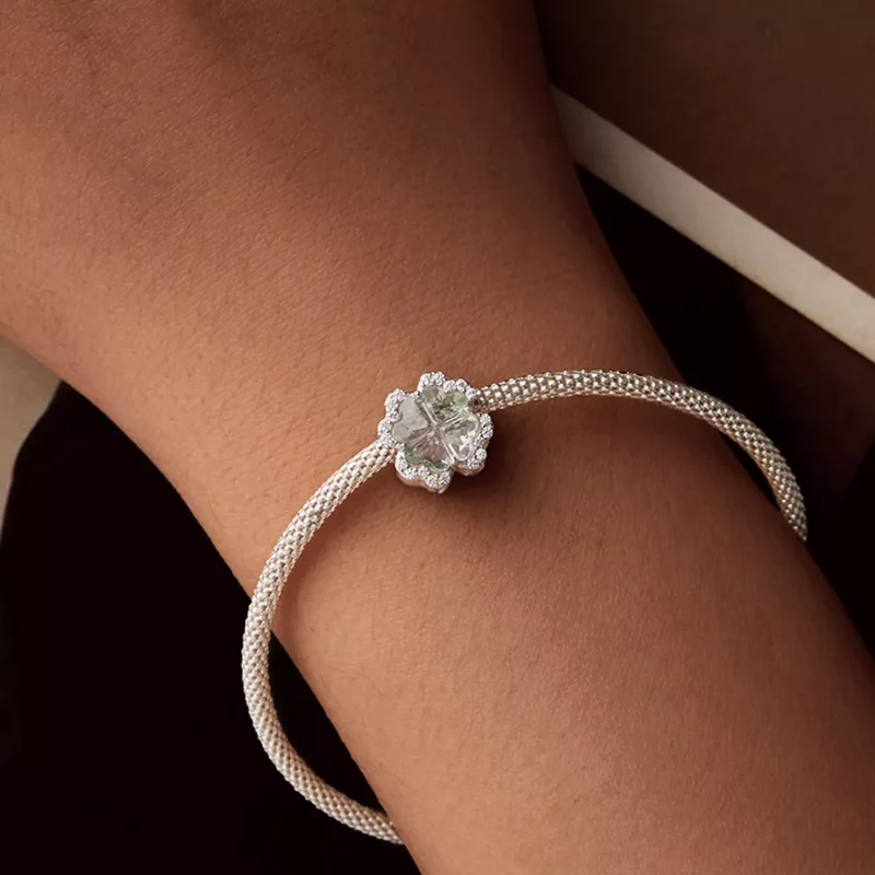 (afbeelding voor) PANDORA Stijl Klavertje Vier Charm - SCC2803 - Bekijken 7
